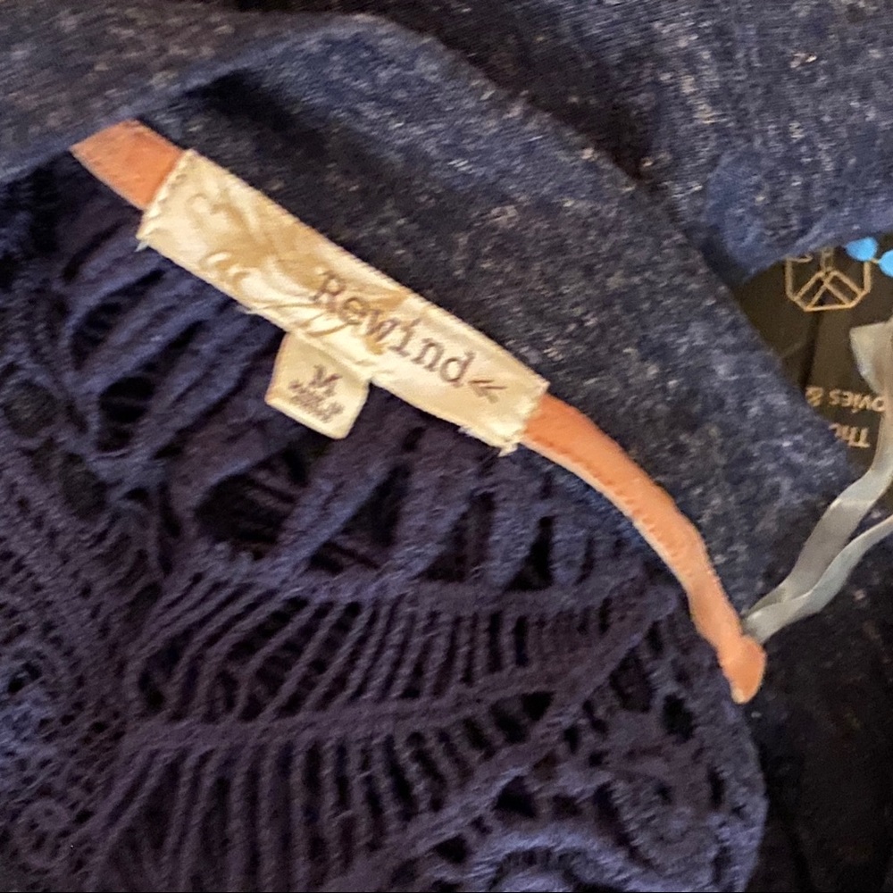 💝Rewind Blue Kimono Cardigan AU - Picture 4 of 5